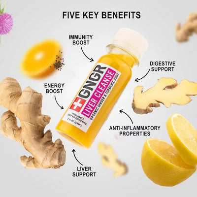 Liver Cleanse Shot: Ginger, Milk Thistle, Dandelion Detox