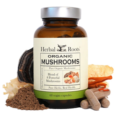 Herbal Roots Organic Mushroom Blend Capsules