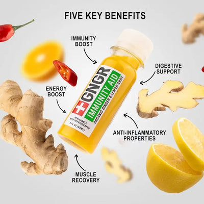 Immunity Aid Shot: Ginger with Echinacea & Vitamin D3